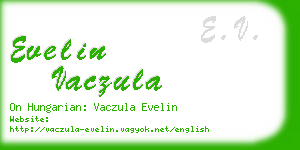 evelin vaczula business card